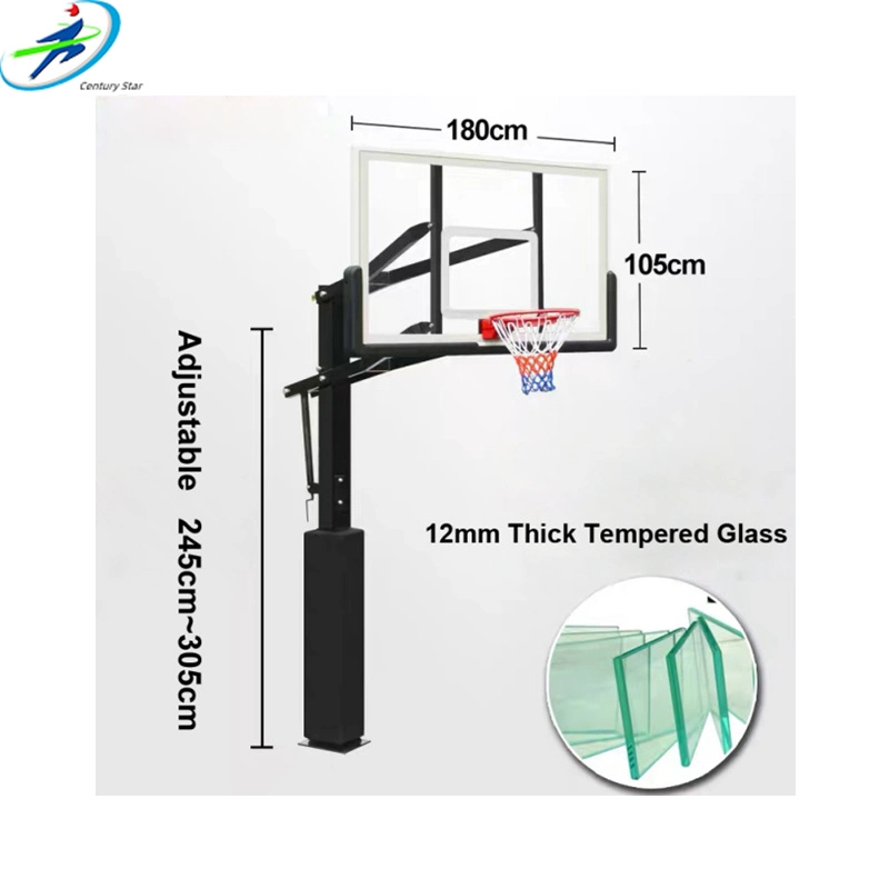 Suporte de sistema de basquetebol ajustável de ALTURA portátil DE 10 PÉS para exterior com Base