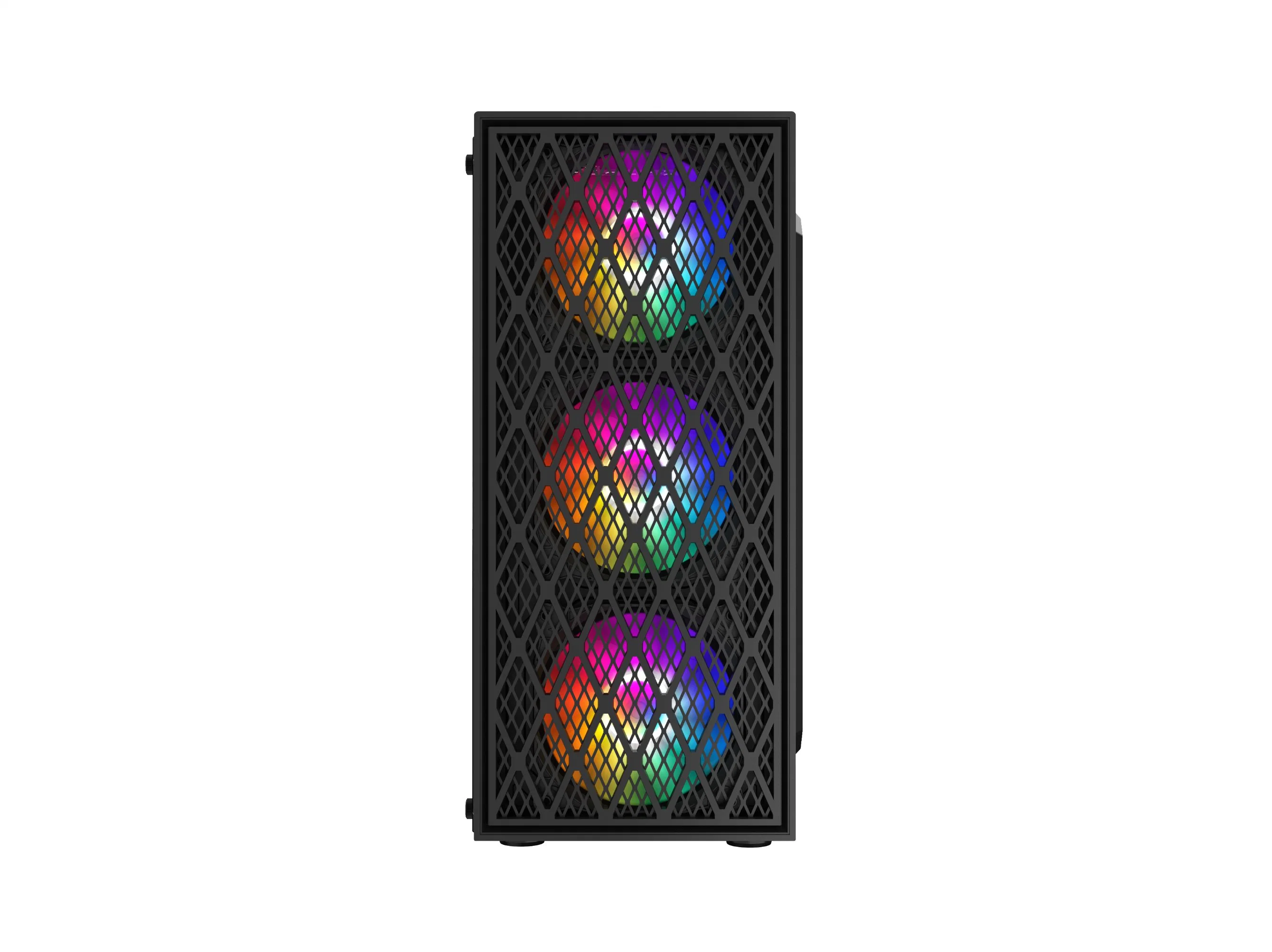 Fashion Hot Wholesale/Supplier Tower Computer Cabinet PC ATX Case with 12cm RGB Fans