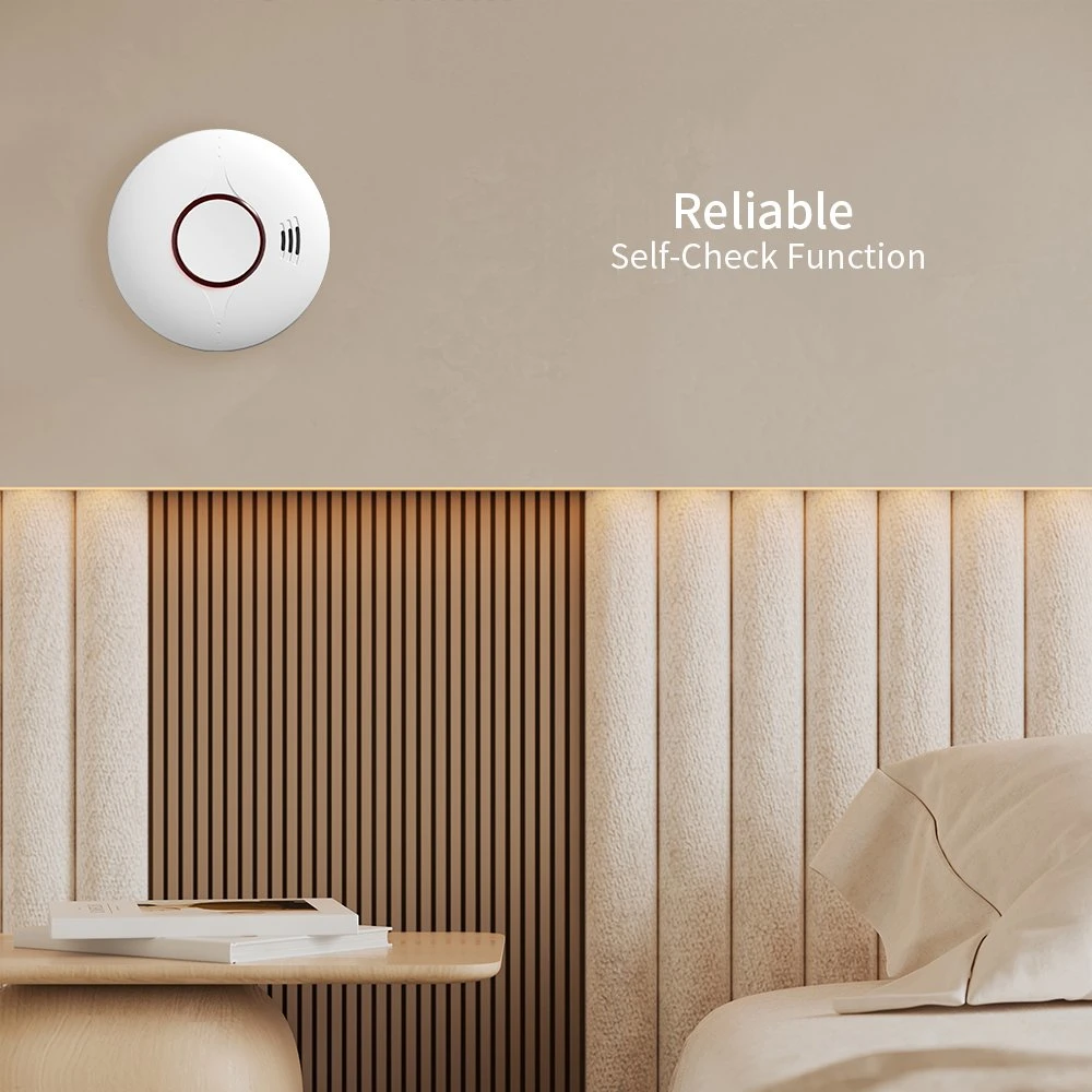 EN14604 CE aprobación Tuya Smart Independent WiFi alarma de humo de humo Sistema de detección de Smart Home