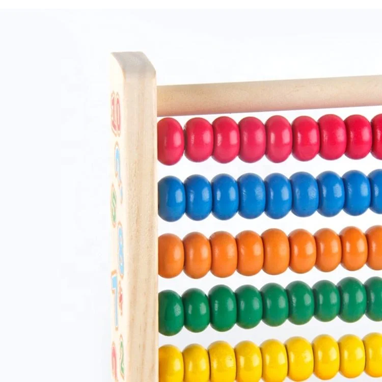 Colorida Kidsarithmetic Abacus Cálculo juguete de madera