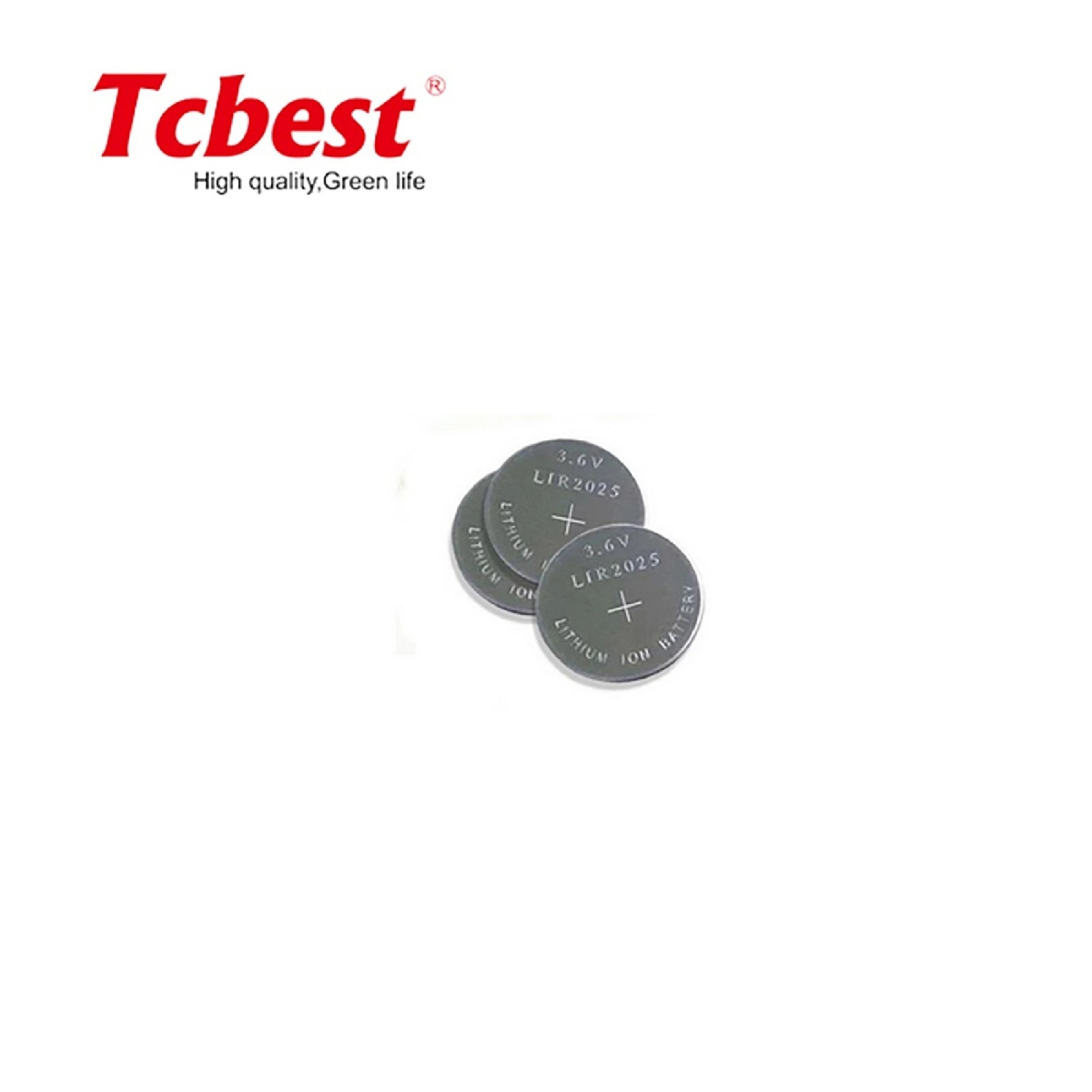 3.7V 3.6V 50mAh Lithium Ion Li-ion Button Cell Battery Lir2032 for Hearing Aid, Smart Watch