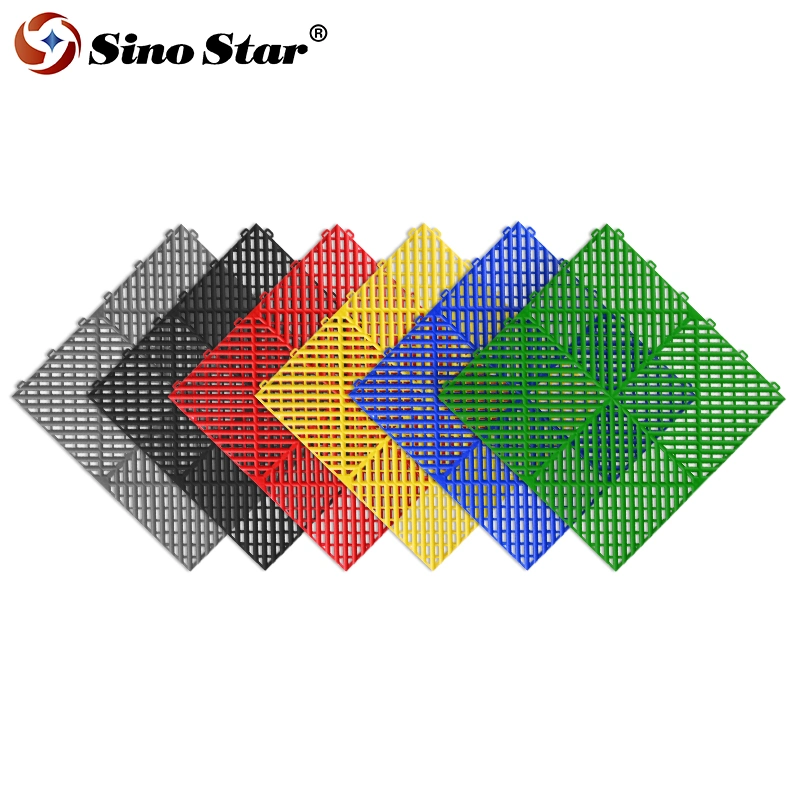 Best Manufacturer Removable Easy Installation Garage Floor Tiles Plastic Injection Rubber Car Mats Mold PVC Car Floor Mat Mold