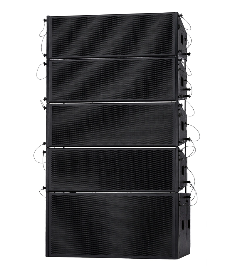 Double 15" Professional Line Array sous l'alimentation des haut-parleurs Big Bass