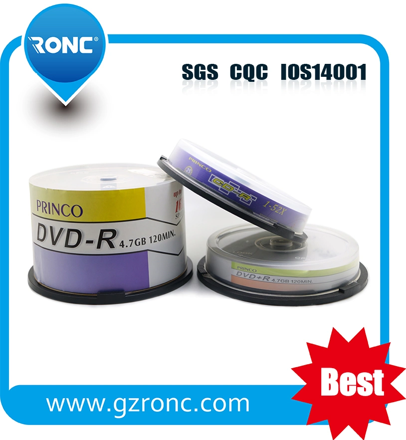 Ronc الجملة قرص DVD-R فارغة شعار المصنع السعر قرص DVD فارغ