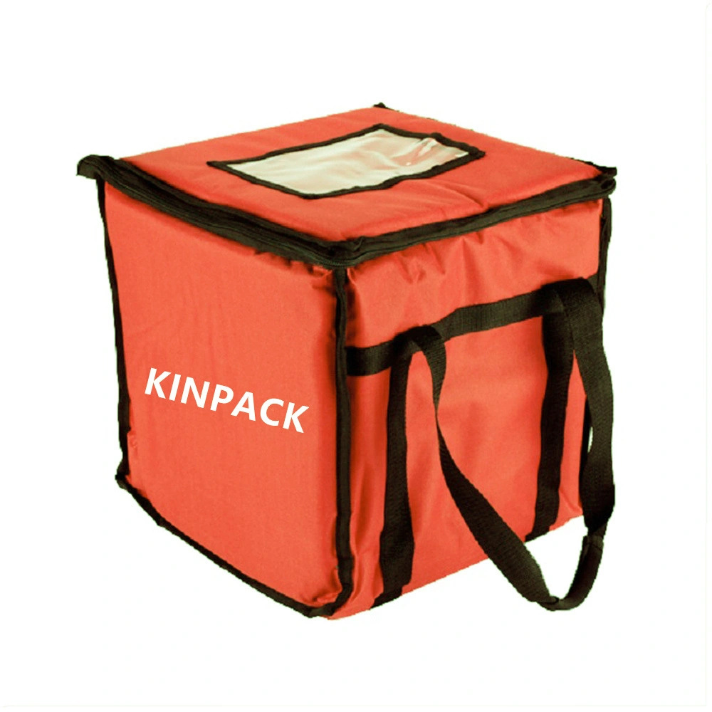 Orange Color Logo Customize Cooler Bag Heat Insulated Food Delivery Box