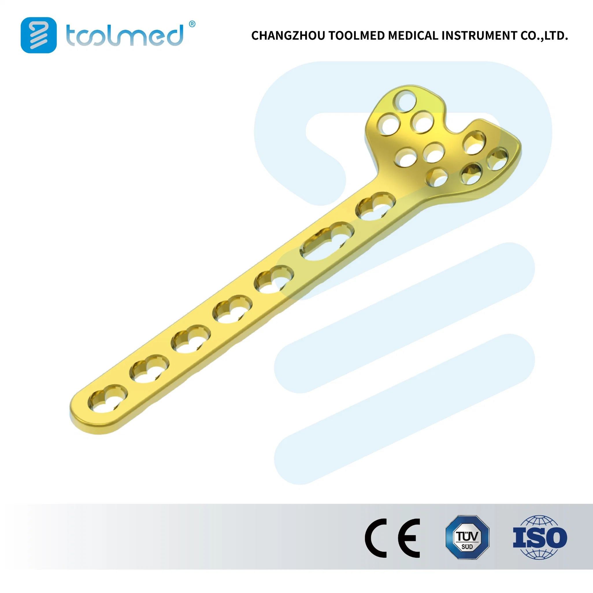 Distal Radius Plate I, 9 Holes Head, Small Fragment Locking Plate System, CE&ISO