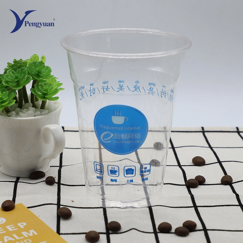 Pet Plastic Cup Disposable Plastic Biodegradable Cold Cup