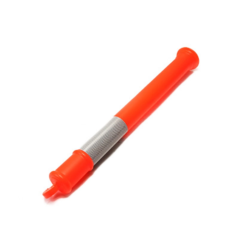 42" Orange Delineator Grip-T Post with Hi Reflective Bands