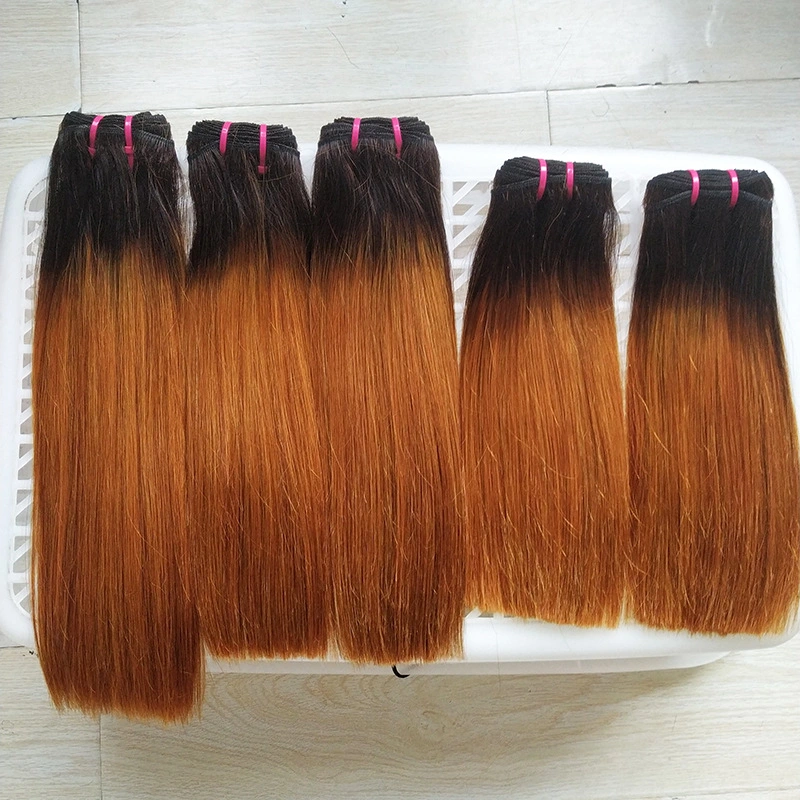 Les faisceaux de DSD humain vierge droites hair extension sèche la trame