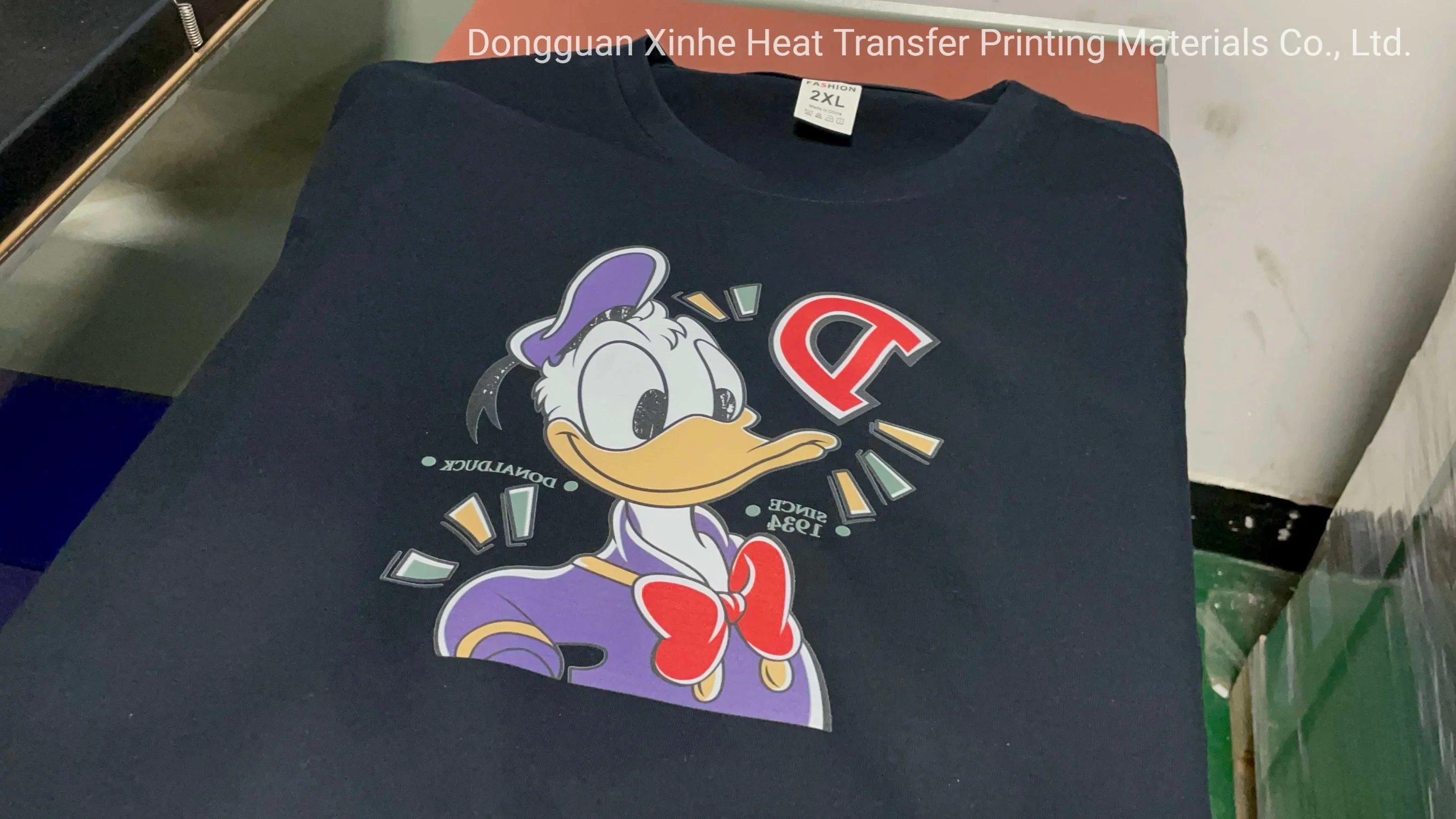 XinHE Thermal Transfer PET White Ink Screen Print Film Heat (Термическая передача ПЭТ с белыми чернилами на экране Печать Нажмите Transfer (передать)