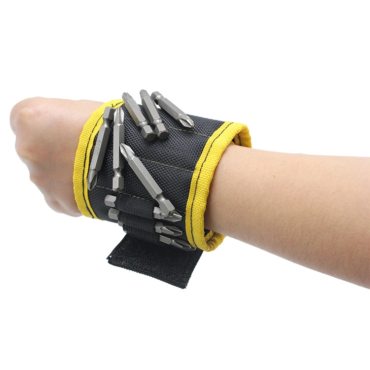 Breathable Work Strong Magnetic Tool Wristband with Nail Set Tool Bag