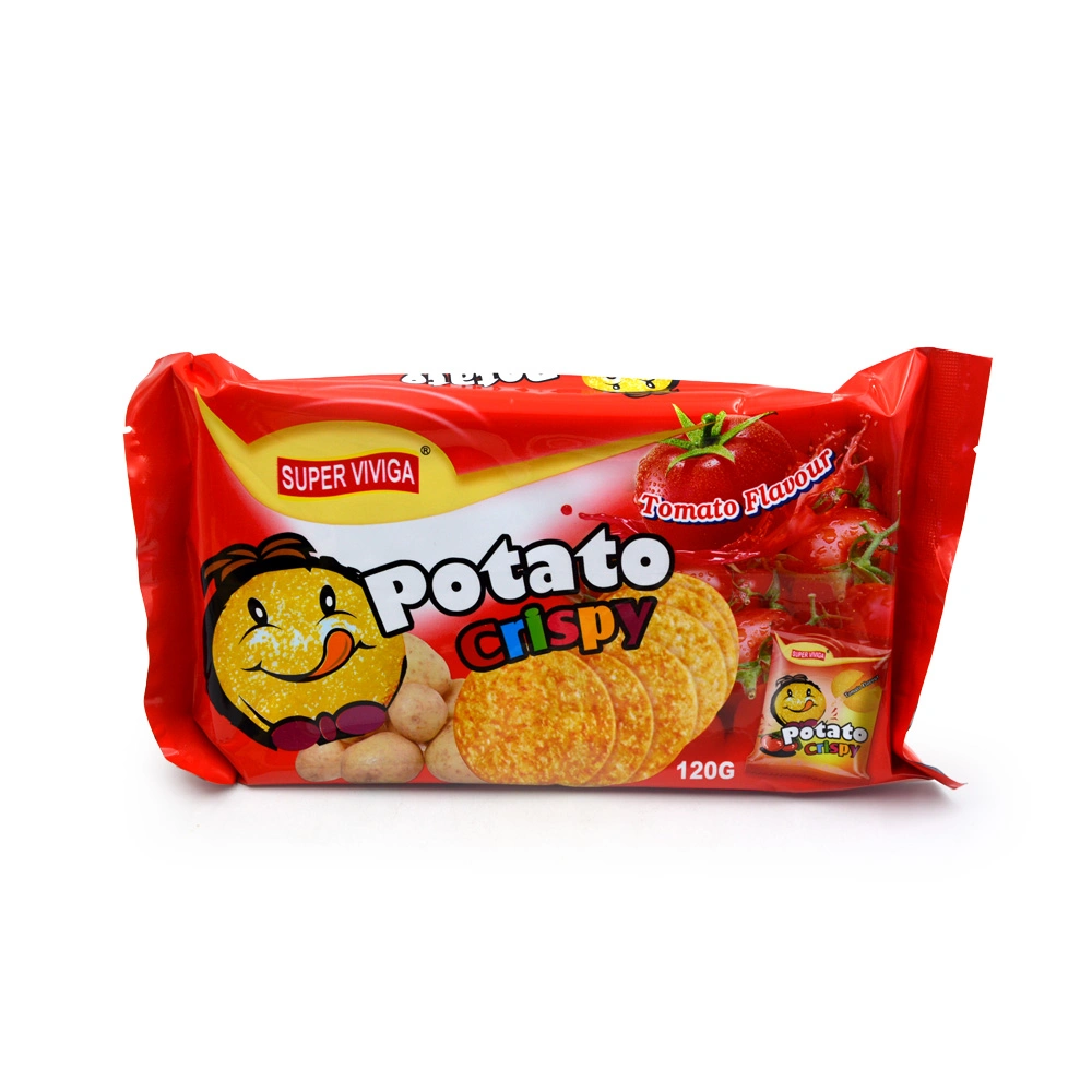 120g de tomate dulce sabor crujiente galleta redonda grande de galletas finas