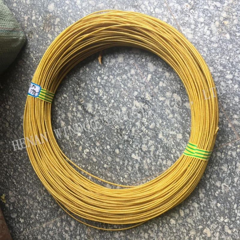 El imán del bobinado del motor utiliza cable de fibra de vidrio de doble capa de alambre de cobre redondo cubierto