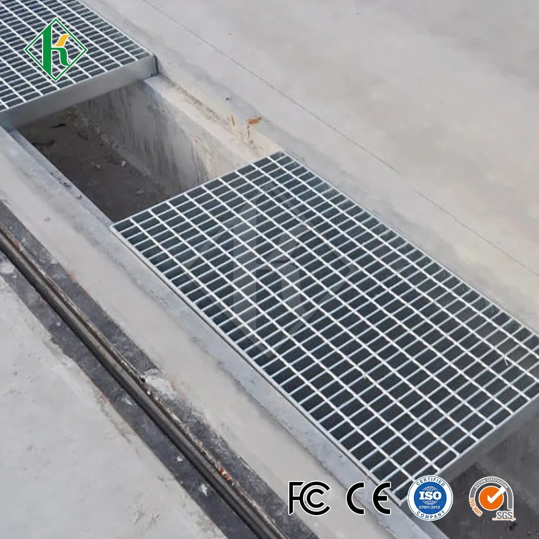 Kaiheng Marine Galvanized Steel Bar Grating Supplier Metal Steel Grating Trench Drain Cover China Heavy Duty Trench Drain Grating Cover