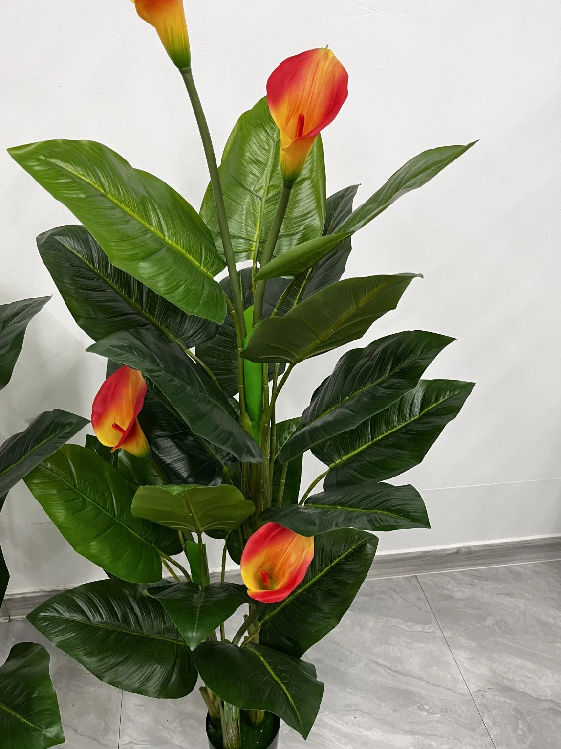 Beautiful Three-Pole Calla Lily Can Be Customized, Artificial and Decorative Plant Flower Tree