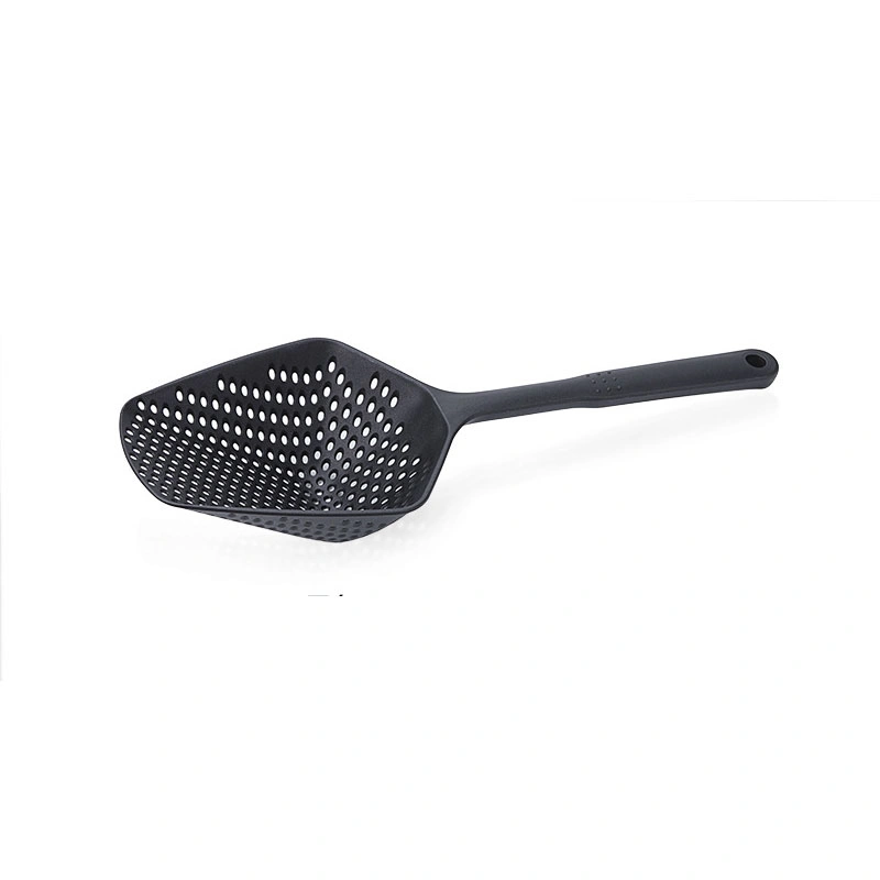 Plastic Strainer with Long Handle and Slotted Drain Filter for Fruits, Vegetables, Meat, Beans, Peanut - Colander with Handle Kitchen Tools Esg12080