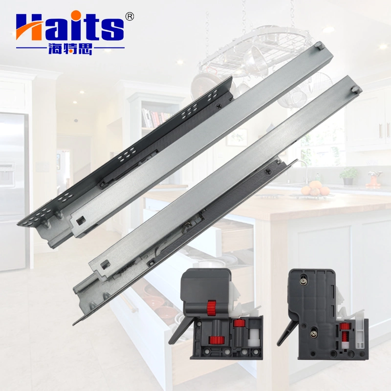 Kitchen 6 Way Adjustment Clip Undermount Slide Soft Closing Cabinet Drawer Slides