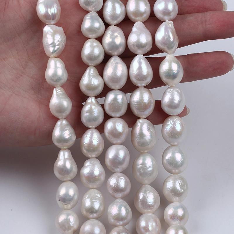 Wholesale/Supplier 11-13mm White Edison with Tail Freshwater Pearl Strand Neckalce Women Custom Jewelry Making