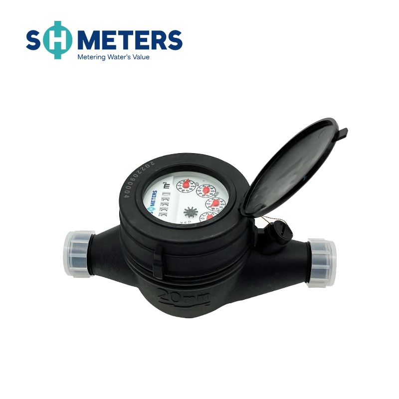 1/2inch~2inch Multi Jet Dry Dial Screw Type Water Meter with Plastic Body