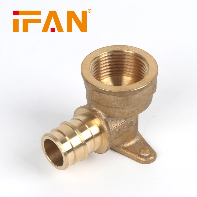 Ifan Factory Price Brass Color Pex Fitting Customized Pex Pipe Fitting