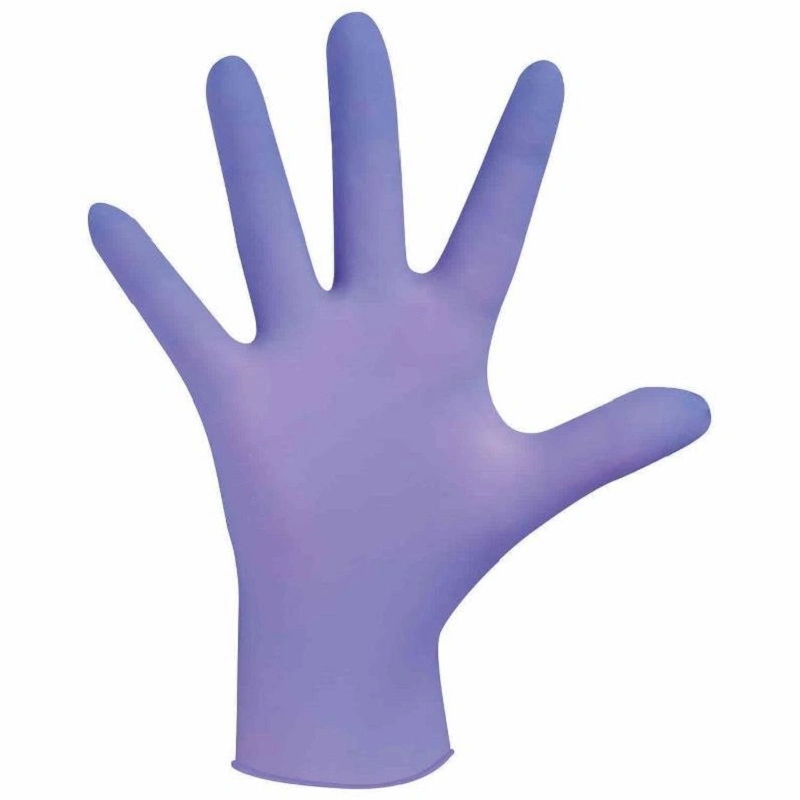 Gants d'examen en nitrile, qualité médicale, Non-Sterile Powder-Free, jetables, de la sécurité alimentaire, l'Indigo de couleur, de taille moyenne