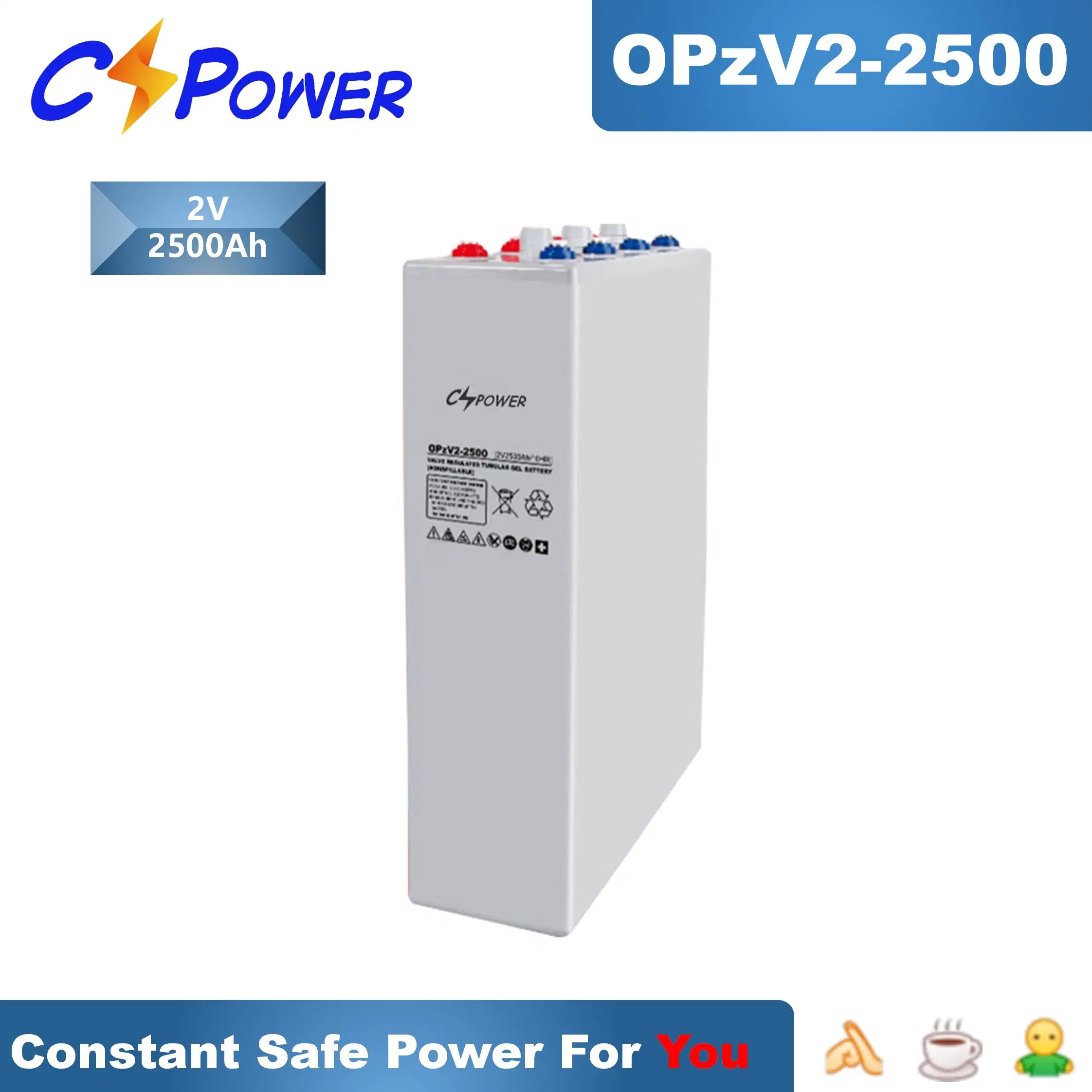 Cspower Opzv batterie 2V3000AH batterie solaire