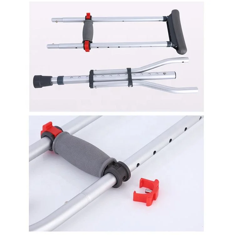 High quality/High cost performance Aluminum Foldbale Telescopic Medical Axillary Underarm Crutch for Old Elderly