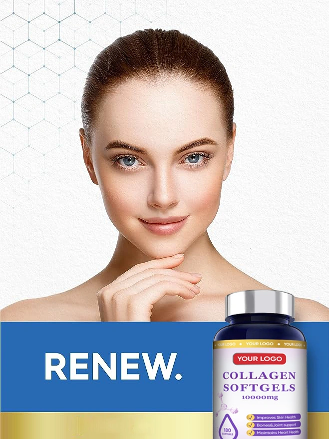 Wholesale/Supplier Beauty peau soin de blanchiment produit égayez anti oxydant Blueberry Extrait de collagène acide hyaluronique capsule pour femmes