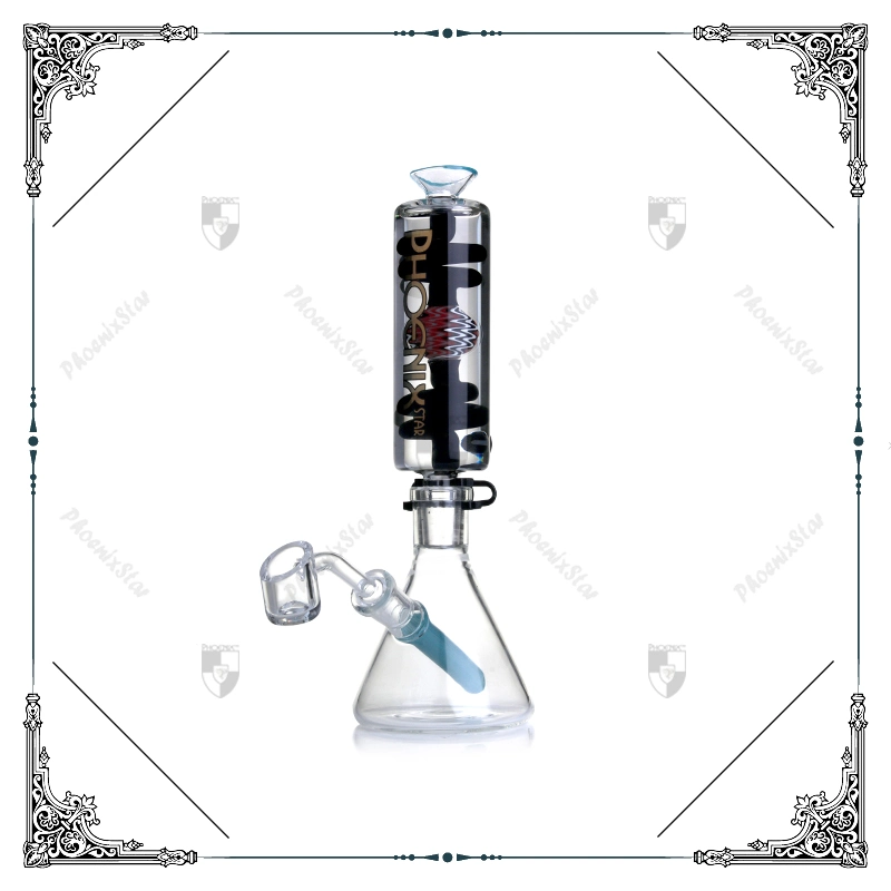 10" vaso de Phoenix vidrio ahumado agua Hookah tubo Glicerina bobina Aceite de tubería Freezable DAB Rig con Quartz Banger Mayoreo