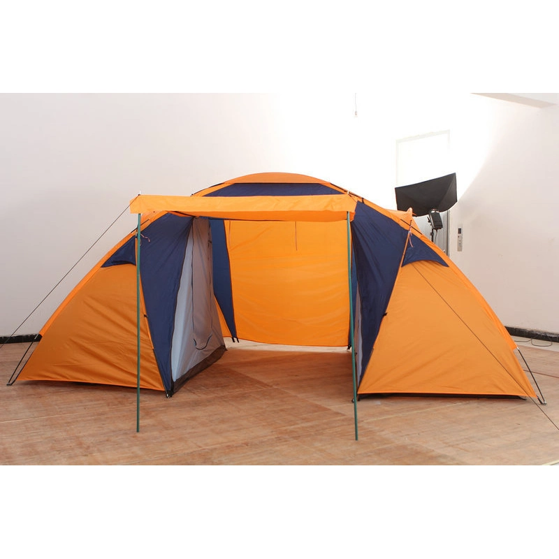 Customized Large Family Two Bedroom Rainproof Double Skin Can Accommodate 5-8 People Tent