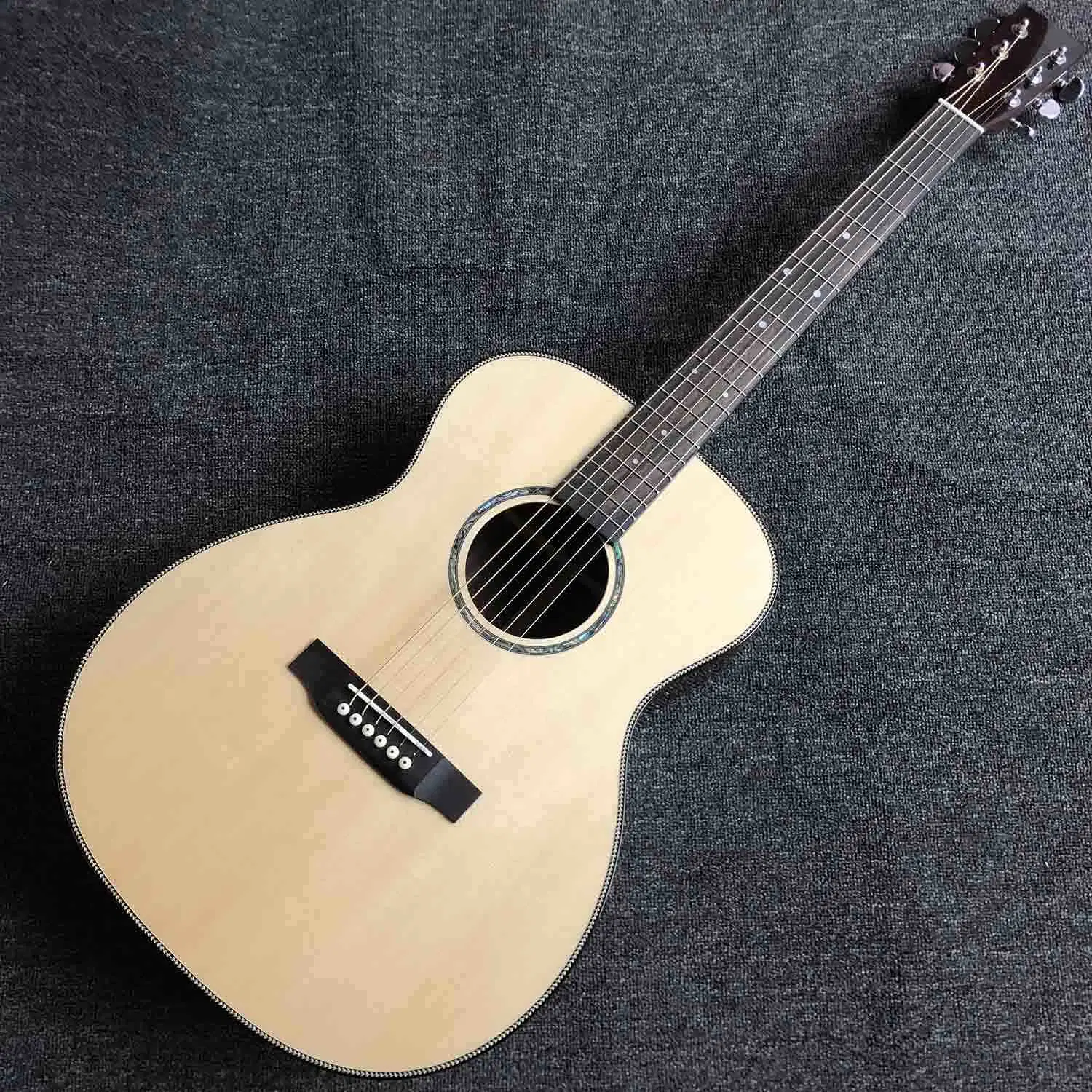 Custom AAAAA Vollholz 40 Zoll Om28AA Körper akustisch Gitarre