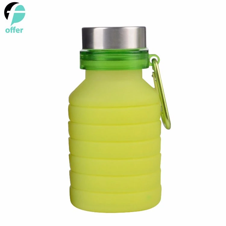 Faltbare Kaffeetasse Silikon faltbare Tasse / Becher Sport Flasche mit Deckel - Faltbarer &amp; Tragbarer &amp; leichter Reisebecher für den Außenbereich Camping Wandern