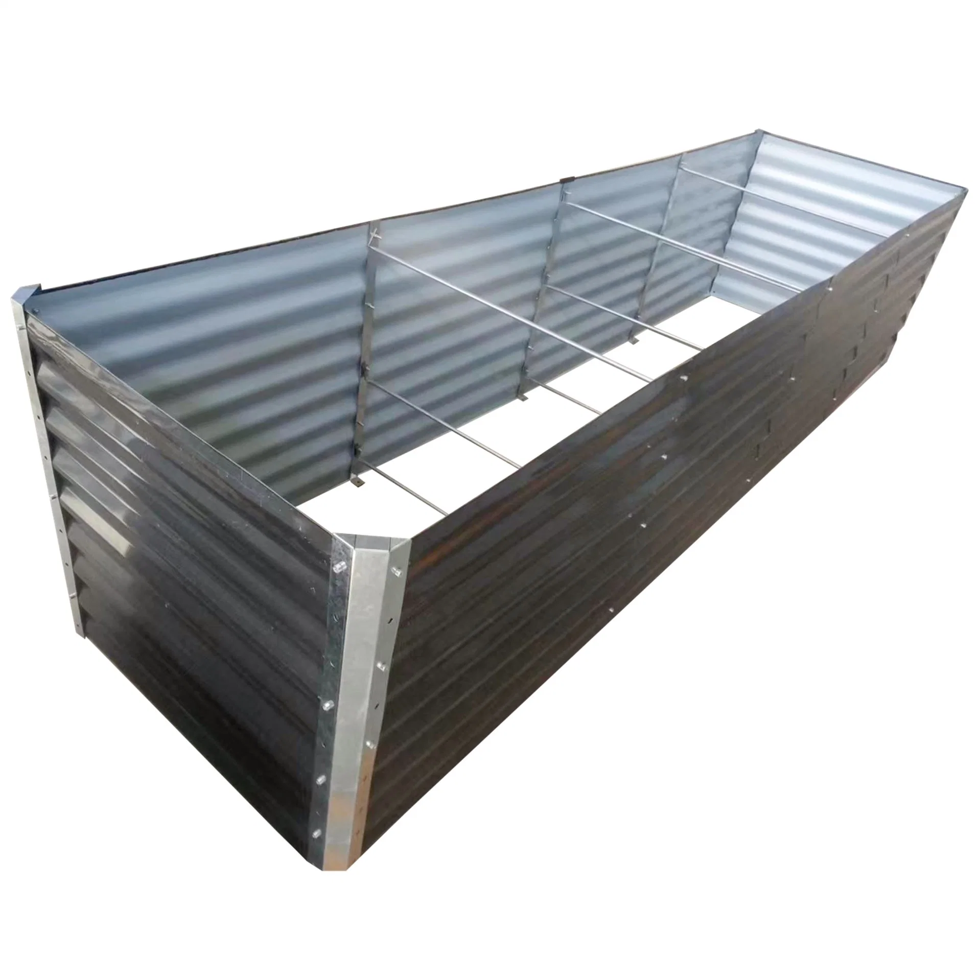 8X4X2FT out Door Garden Flower Planter Vegetable Galvanized Steel Metal Raised Garden Bed