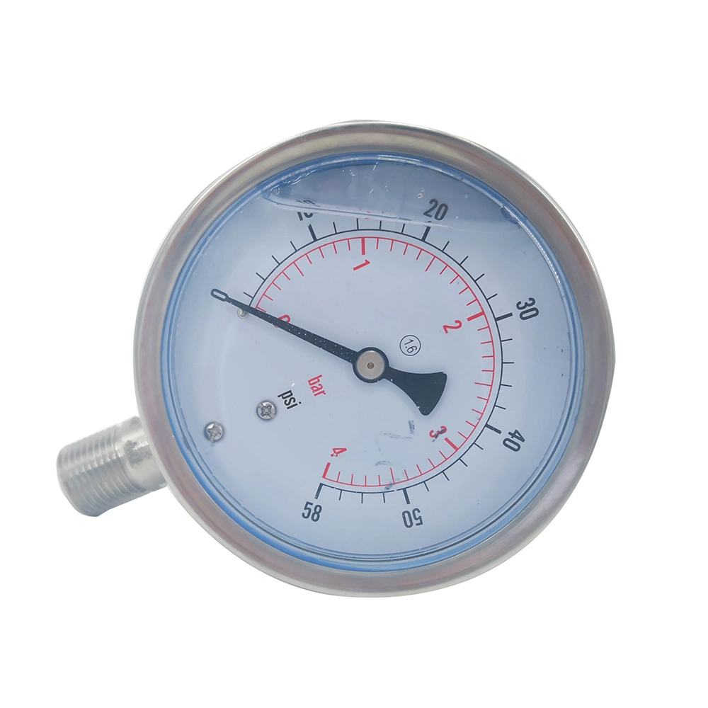 Sanitary Stainless Steel Thread Pressure Gauge