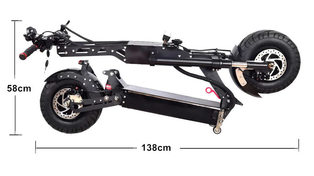 Scooter elétrica de 100 km/h com velocidade auto-rápida no atacado de 85 km/h e 8000 W.