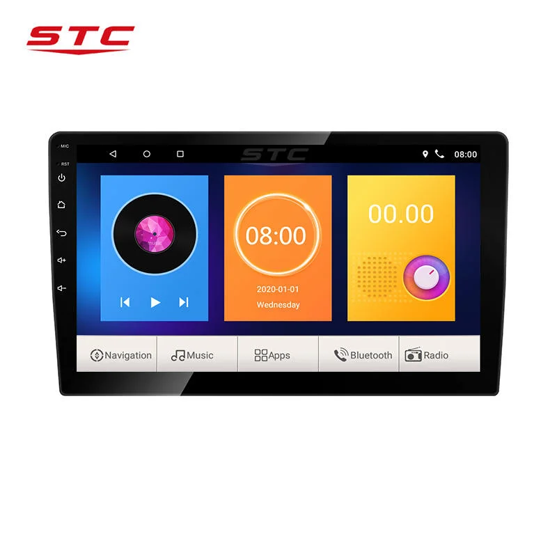 Venta de Hot Car Auto Radio Reproductor GPS Android más reciente sistema estéreo de 10 de 9 pulgadas de cuerpo delgado con pantalla táctil Universal reproductor de DVD