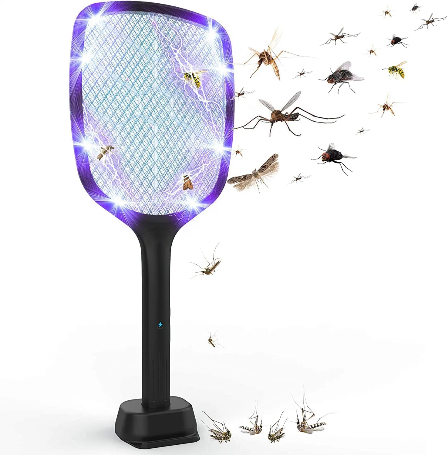 Wholesale/Supplier Price Hot Sale Rechargeable Electric Fly Swatter Mosquito Killer