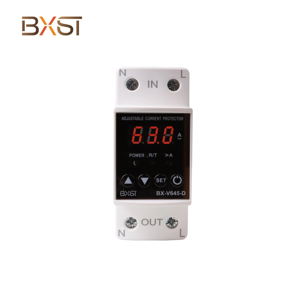Bxst AC220V 40/63A Over/Under Voltage /Current Protector DIN Rail