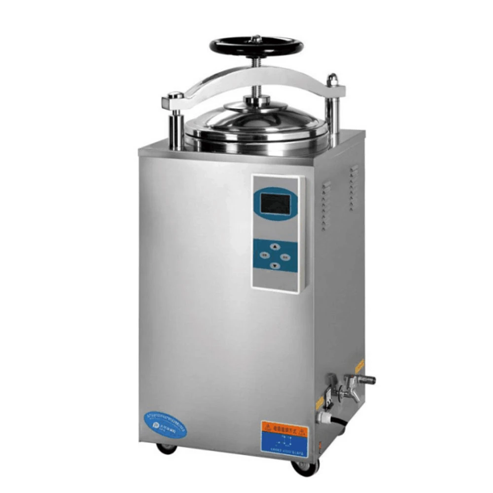 Esterilizador a vapor de pressão vertical para laboratório Esterilizador multifunções automático de 35 L/50 L/75 L/100 L.