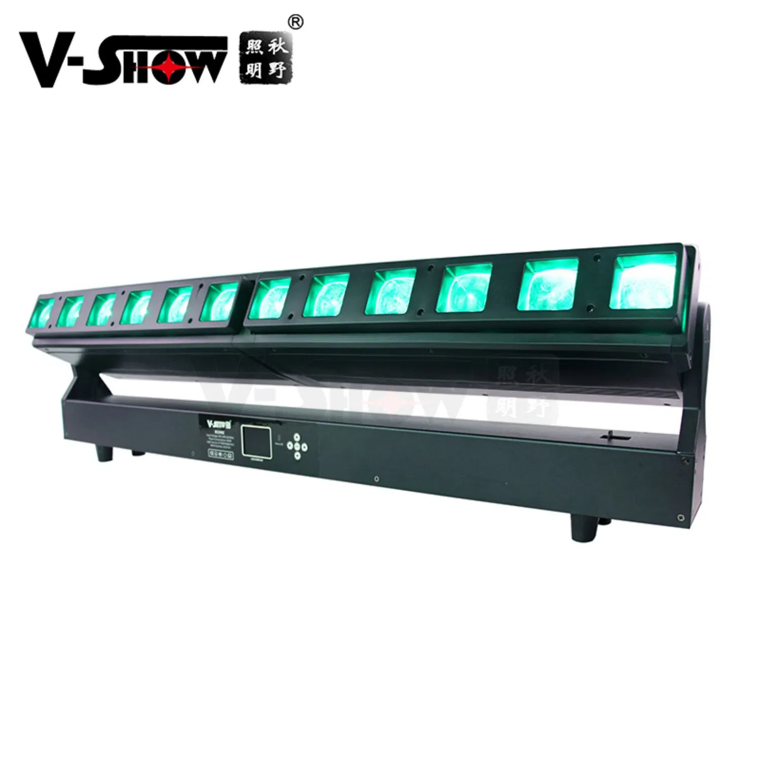 V-Show LED Bar DMX RGBW 12*40W Zoom Wash Beam Moving Head for DJ Disco