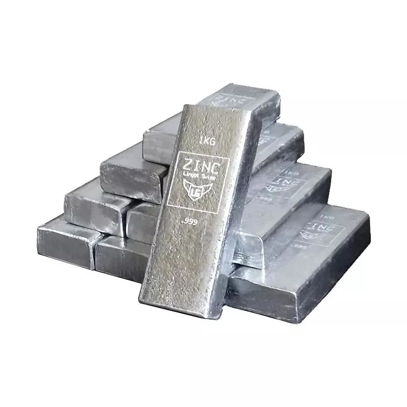 99.99 Les lingots de zinc High-Purity Die-Casting Shandong 0#/1#/2#/3#/5# pour la galvanisation de zinc en alliage de lingots