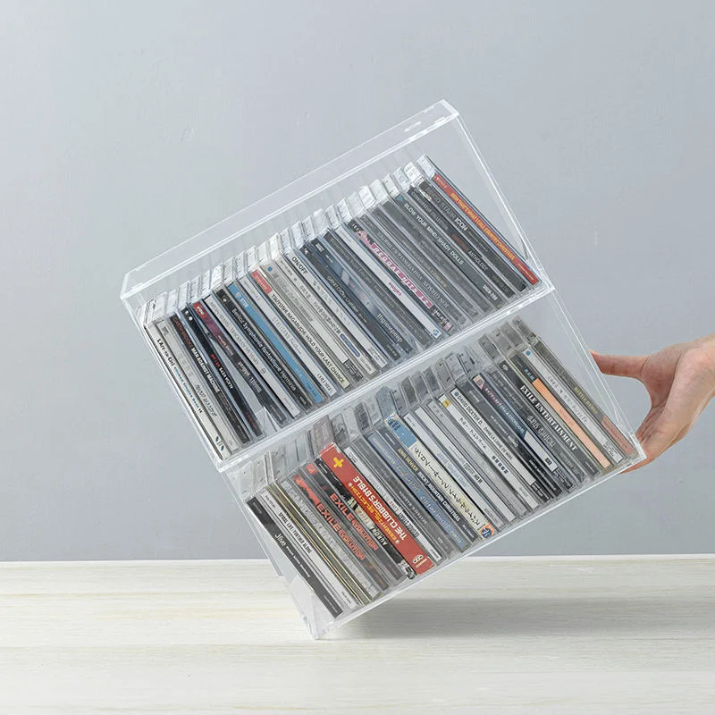 Acrylic CD Box CD Storage Box Plastic Album Game Disc Storage Rack