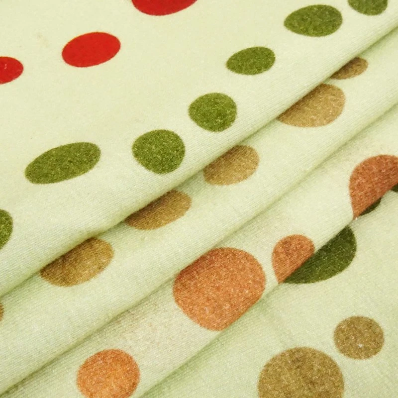 Jersey de coton imprimée personnalisée Eco Friendly coton Tissu d'impression personnalisée