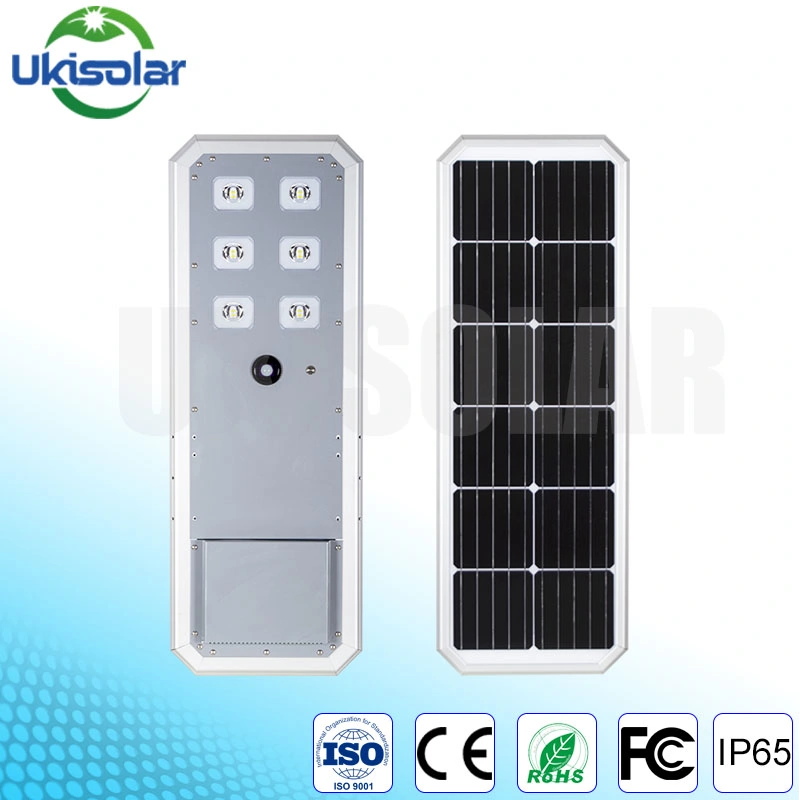 Ukisolar Outdoor Integrated Solar Power WiFi Wireless Security IP Camera with LED Street Light