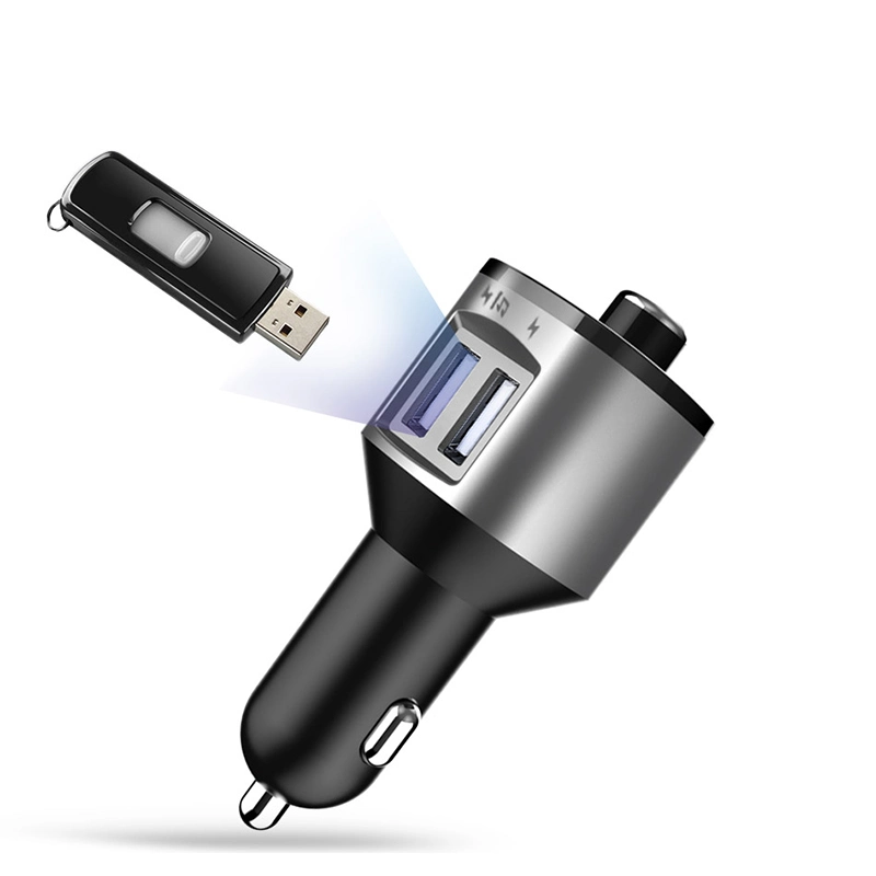 Bluetooth FM Transmitter Double USB Car Charger Support U Disc MP3 Player