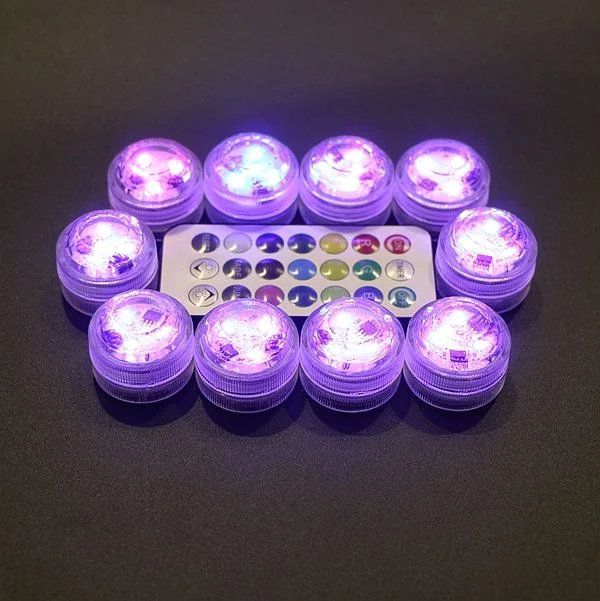 Hotsale Mu narguile accesorios de 3 cm y 7 cm de iluminación LED de batería LED RGB