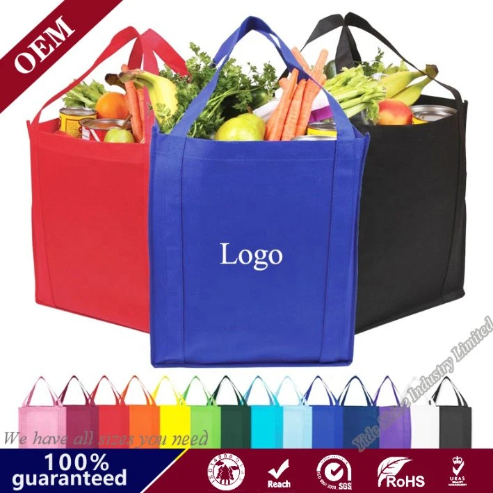 Bolsa no tejido de venta de vino caliente de promoción de la Navidad  Non-woven bolsas con asa de compras