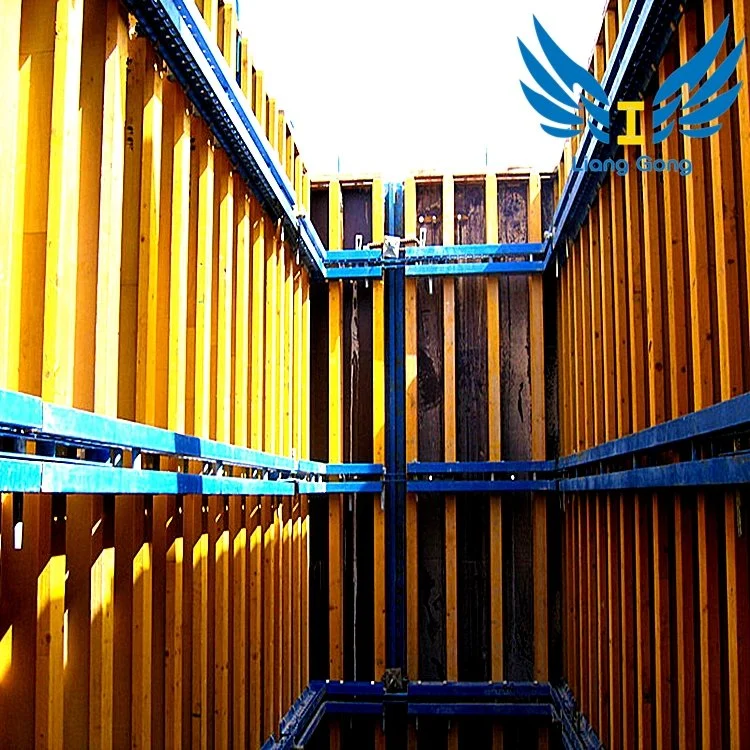 China Lianggong maßgeschneiderte Shaft Beam Platform Schalung für Stairwall Kern Wand Aufzug Bau mit Fabrik Preis