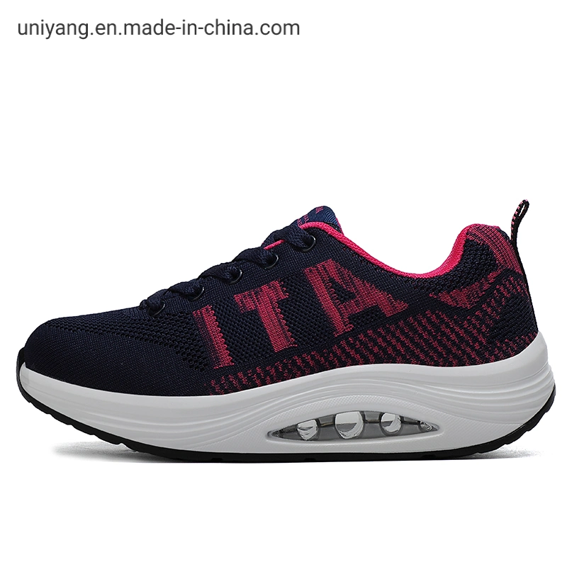 Womens Breathe Athletic Mesh Sports Shoes Fashion Casual Walking Shoes China OEM Factory