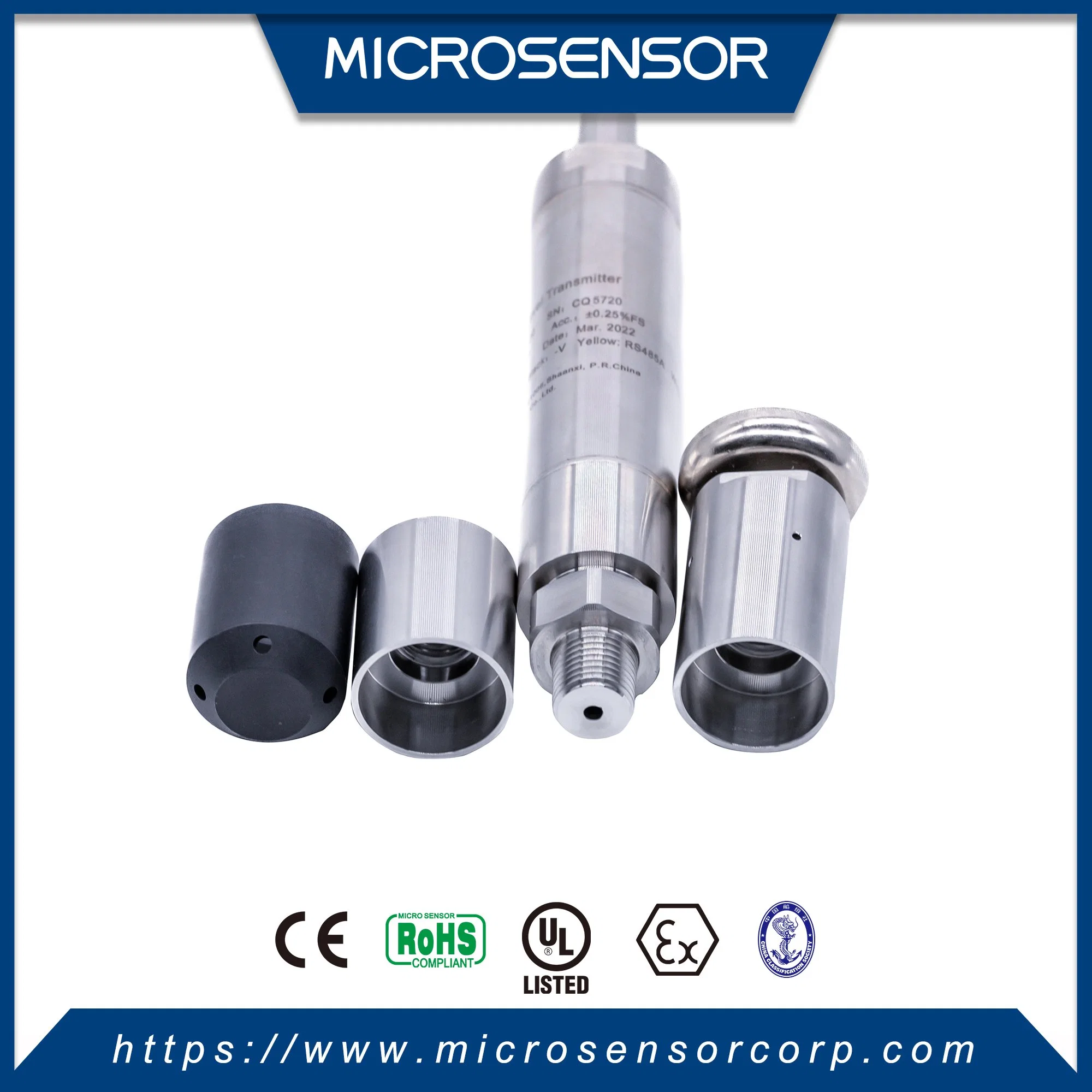 Mikrosensor MPM426W Serie Chemikalien Dünger Lagertanks Tauchbare Füllstandssensor Mit analogem 4-20mA 0,5-4,5V-Ausgang